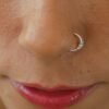 Tiny Leaf Cartilage Earring Body Piercing Helix Ring