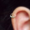 Tiny Leaf Cartilage Earring Body Piercing Helix Ring
