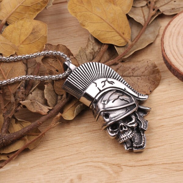 Cross Halloween Skeleton Head Necklace Flying Dragon Angel Skull Axe Bullet Anchor Cross Pendant Necklace Men's And Women's Accessories Titanium Steel Personality Necklace,