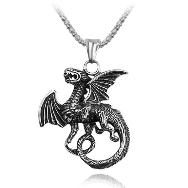 Cross Halloween Skeleton Head Necklace Flying Dragon Angel Skull Axe Bullet Anchor Cross Pendant Necklace Men's And Women's Accessories Titanium Steel Personality Necklace,