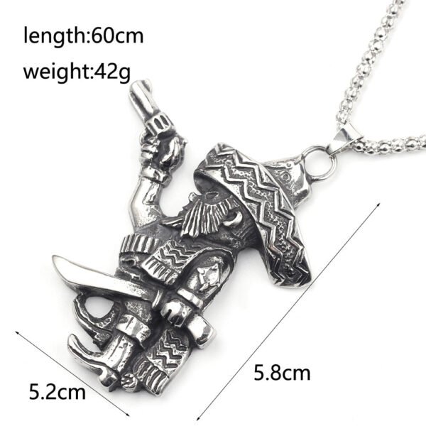 Cross Halloween Skeleton Head Necklace Flying Dragon Angel Skull Axe Bullet Anchor Cross Pendant Necklace Men's And Women's Accessories Titanium Steel Personality Necklace,