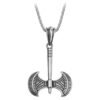 Cross Halloween Skeleton Head Necklace Flying Dragon Angel Skull Axe Bullet Anchor Cross Pendant Necklace Men's And Women's Accessories Titanium Steel Personality Necklace,