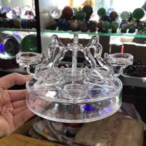 Seven Star Plate Crystal Ball Holder