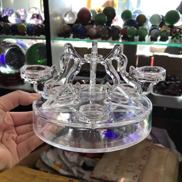 Seven Star Plate Crystal Ball Holder