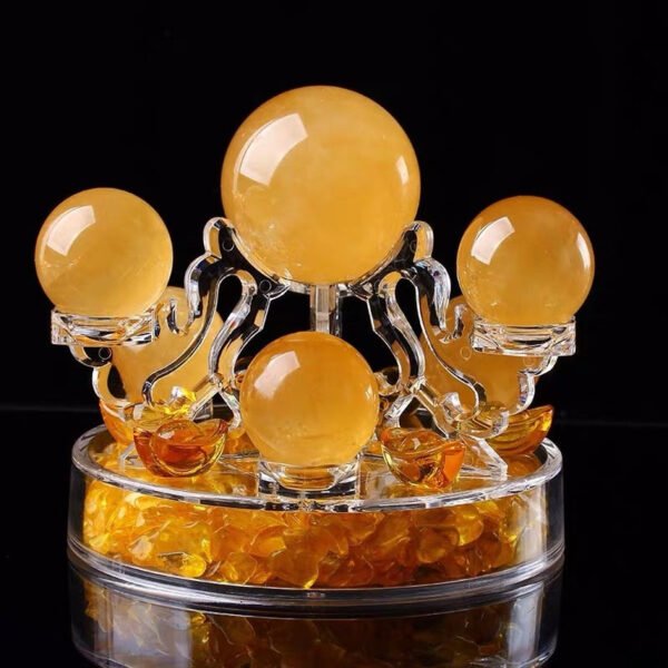 Seven Star Plate Crystal Ball Holder