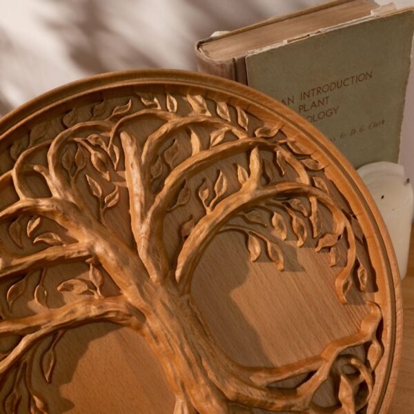 Tree of Life Wall Art Decoration Family Tree Sign Hanging Wooden Craft Ornament for Home Bedroom Living Room Decor