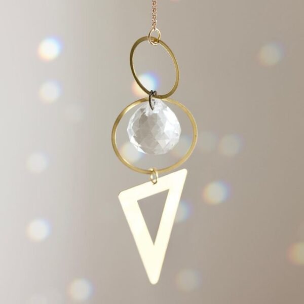 Triangle Suncatcher,Witchy Suncatcher |wall Hanging | Boho Decor | Gift | Window Decoration
