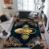 Triple Moon Goddess Rug and Carpet 3D Printing Hecate witch Home Decoration Living Room Bedroom Entrance Large Area Soft Carpet| |