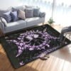 Triple Moon And Pentagram Altar Or Tarot Witchy Gothic Rug Floor Mat, Area Rug Large, Carpets For Living Room Bed Room, Bath Rug - Rug