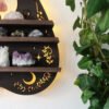 Butterfly Wooden Shelf Crystal Essential Oil Storage Rack