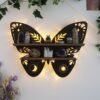 Butterfly Wooden Shelf Crystal Essential Oil Storage Rack