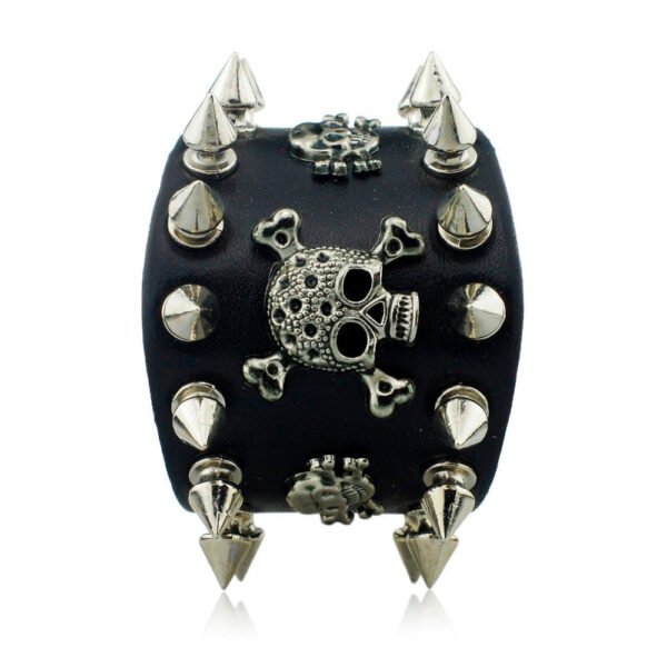 Unique Rock Spikes Rivet Gothic Skeleton Skull Punk Biker