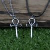 Vampire Ankh Pendant Gothic Vampire Symbol Necklace Occult Jewelry