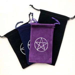 Velvet Tarot Card set Storage Bag Pentagram Pattern Beam Cards Loading Altar props Board Game Cards Tarot &Divination