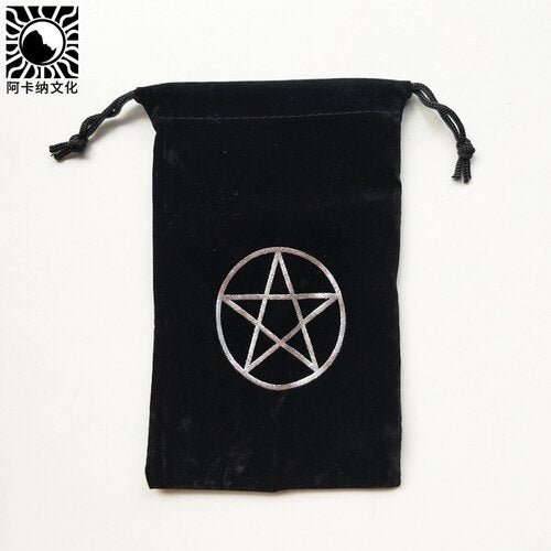 Velvet Tarot Card set Storage Bag Pentagram Pattern Beam Cards Loading Altar props Board Game Cards Tarot &Divination