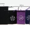Velvet Tarot Card set Storage Bag Pentagram Pattern Beam Cards Loading Altar props Board Game Cards Tarot &Divination