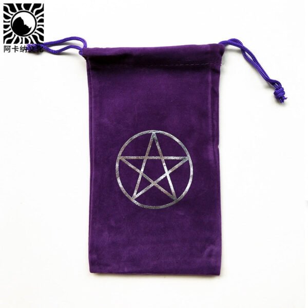 Velvet Tarot Card set Storage Bag Pentagram Pattern Beam Cards Loading Altar props Board Game Cards Tarot &Divination