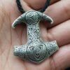Viking Magic~Viking Amulet Hammer Scandinavian Keychain Charm Thor hammer Mjolnir Norse Jewelry viking Keychain Men Giftbag