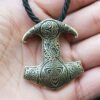 Viking Magic~Viking Amulet Hammer Scandinavian Keychain Charm Thor hammer Mjolnir Norse Jewelry viking Keychain Men Giftbag