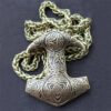 Viking Magic~Viking Amulet Hammer Scandinavian Keychain Charm Thor hammer Mjolnir Norse Jewelry viking Keychain Men Giftbag