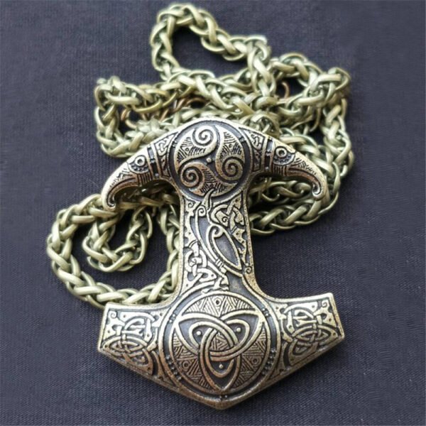 Viking Magic~Viking Amulet Hammer Scandinavian Keychain Charm Thor hammer Mjolnir Norse Jewelry viking Keychain Men Giftbag
