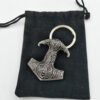 Viking Magic~Viking Amulet Hammer Scandinavian Keychain Charm Thor hammer Mjolnir Norse Jewelry viking Keychain Men Giftbag