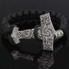 Viking Magic~Viking Bracelet Rune Thor Hammer Slavic Amulet Scandinavian Odin Symbol Trinity Knot Bracelet Vikingos Jewelry Accsesori