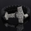 Viking Magic~Viking Bracelet Rune Thor Hammer Slavic Amulet Scandinavian Odin Symbol Trinity Knot Bracelet Vikingos Jewelry Accsesori