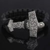 Viking Magic~Viking Bracelet Rune Thor Hammer Slavic Amulet Scandinavian Odin Symbol Trinity Knot Bracelet Vikingos Jewelry Accsesori