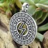 New Magicun Viking~Viking Futhark Rune Pendant Norse Necklace Nordic Pendants Necklace Collier