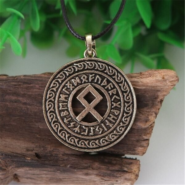 New Magicun Viking~Viking Futhark Rune Pendant Norse Necklace Nordic Pendants Necklace Collier