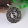 New Magicun Viking~Viking Futhark Rune Pendant Norse Necklace Nordic Pendants Necklace Collier