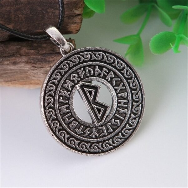 New Magicun Viking~Viking Futhark Rune Pendant Norse Necklace Nordic Pendants Necklace Collier