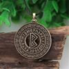 New Magicun Viking~Viking Futhark Rune Pendant Norse Necklace Nordic Pendants Necklace Collier