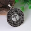 New Magicun Viking~Viking Futhark Rune Pendant Norse Necklace Nordic Pendants Necklace Collier