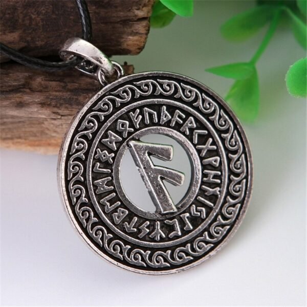 New Magicun Viking~Viking Futhark Rune Pendant Norse Necklace Nordic Pendants Necklace Collier