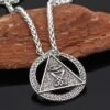 Viking Magic~Viking Jewelry Satan Charm Pagan Wiccan Talisman Seing Eye Amulet Sigil of Lucifer Snake Pendant Necklaces Eye of Horus Egyptian