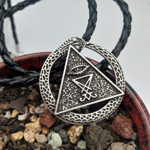 Viking Magic~Viking Jewelry Satan Charm Pagan Wiccan Talisman Seing Eye Amulet Sigil of Lucifer Snake Pendant Necklaces Eye of Horus Egyptian