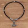 Viking Necklace Walf Head Thor's Hammer Mjolnir Amulet Necklace Men's Jewelry