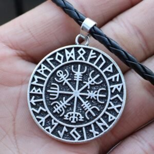 Viking Magic~Viking Odin Runavin necklace For Women Men SYMBOL OF NORSE RUNIC NORSE Runes Vegvisir Pendant Necklace Compass Viking Jewelry