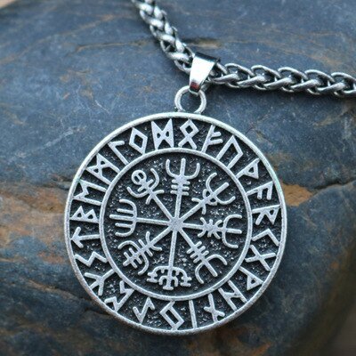 Viking Magic~Viking Odin Runavin necklace For Women Men SYMBOL OF NORSE RUNIC NORSE Runes Vegvisir Pendant Necklace Compass Viking Jewelry