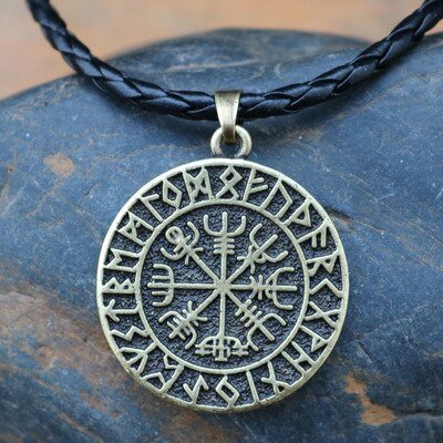 Viking Magic~Viking Odin Runavin necklace For Women Men SYMBOL OF NORSE RUNIC NORSE Runes Vegvisir Pendant Necklace Compass Viking Jewelry