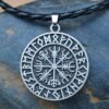 Viking Magic~Viking Odin Runavin necklace For Women Men SYMBOL OF NORSE RUNIC NORSE Runes Vegvisir Pendant Necklace Compass Viking Jewelry