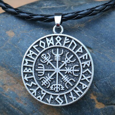 Viking Magic~Viking Odin Runavin necklace For Women Men SYMBOL OF NORSE RUNIC NORSE Runes Vegvisir Pendant Necklace Compass Viking Jewelry