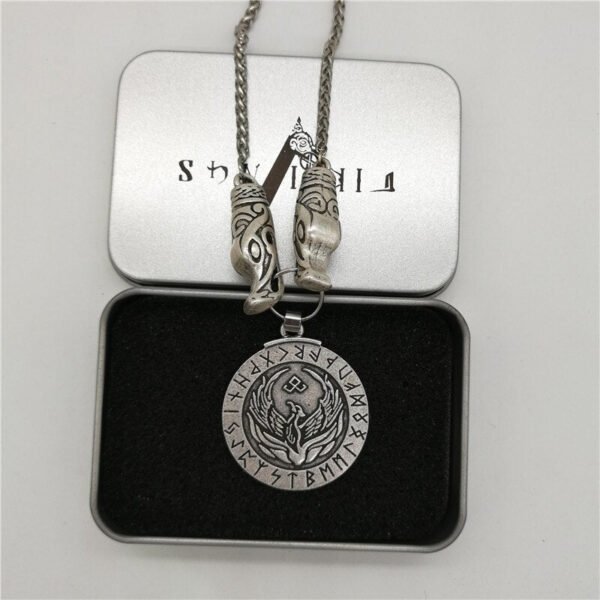 New Magicun Viking~Viking Pendant Amulet Men's silver necklace vintage pagan jewelry 1pc