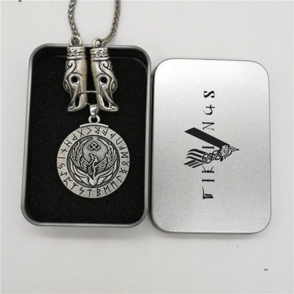 New Magicun Viking~Viking Pendant Amulet Men's silver necklace vintage pagan jewelry 1pc