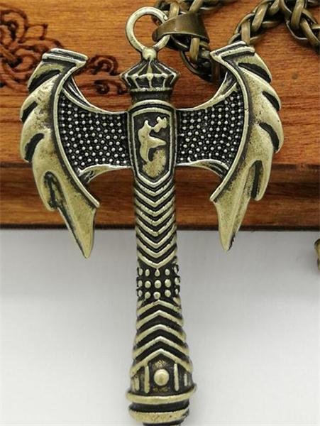 New Magicun Viking~Viking Pendant Axe talisman Necklace pagan smybol jewelry vintage style 1pc
