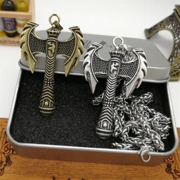 New Magicun Viking~Viking Pendant Axe talisman Necklace pagan smybol jewelry vintage style 1pc