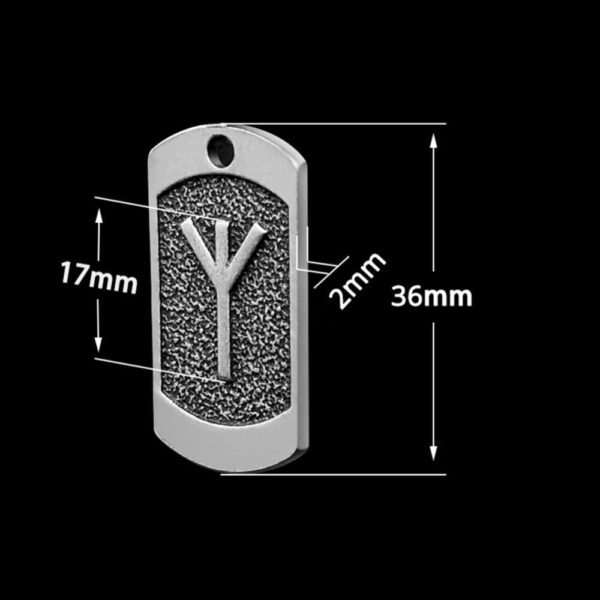 New Magicun Viking~Viking Pendant Norse Futhark Wolf Necklace Men's Pagan Amulet jewelry 1pc