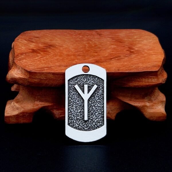 New Magicun Viking~Viking Pendant Norse Futhark Wolf Necklace Men's Pagan Amulet jewelry 1pc